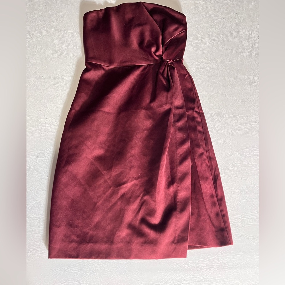 NBD Revolve Wine Red Burgundy Mini Dress NWT (flawed) XS